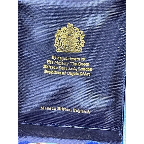 2000 Halcyon Days Enamels Trinket Box England - The Golden Rule Angels Mary Kay - Picture 3 of 8